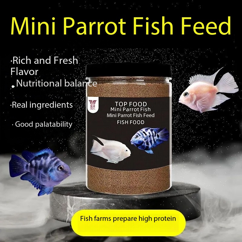Aquarium Fish Vitamin - 高タンパク質スピルリナアスタキサンチンミニオウム飼料マイクロペレット魚用飼料（ドワーフシクリッド、グッピー、テトラ、幼魚用）