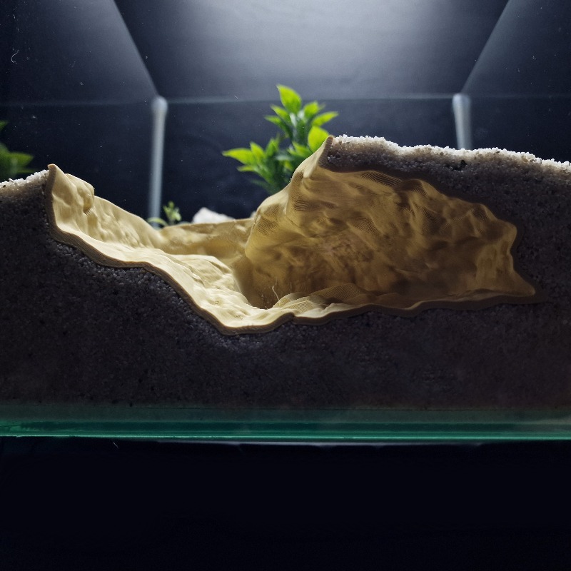 Aquarium Fish Games - 3Dプリントされた高精度な天然岩ペット用隠れ家 - ゲッコー/魚/エビのための安全で無毒のシェルター | 水槽・テラリウムの装飾