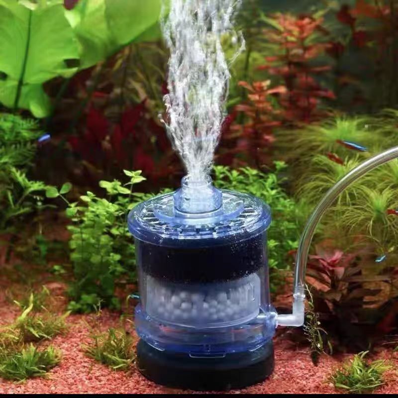 Aquarium Fish Waste Collector - 水族館フィルター魚のうんちスツールトイレ肥料吸引フィルターコレクター水槽バイオスポンジメディアボール酸素増加