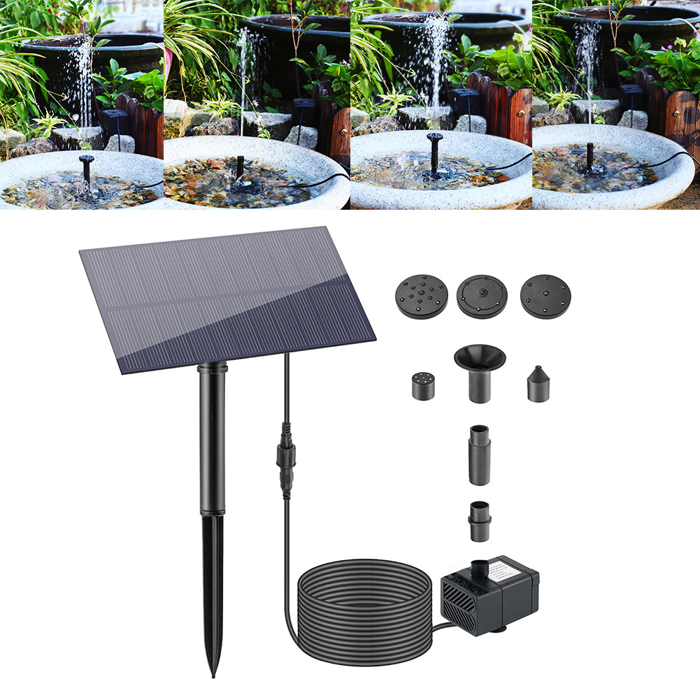 Aquarium Fish Guppy - 5 ワット 5 ボルト噴水庭の装飾ステーク太陽光発電パネルウォーターポンプ散水システム 180L/h キットプール水槽用