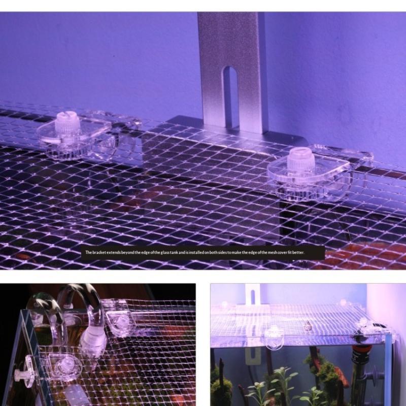 Aquarium Fish Jumping - 1 個の抗脱出魚タンクネット信頼性の高い水槽ガードはペットの飛び跳ねを防ぎます