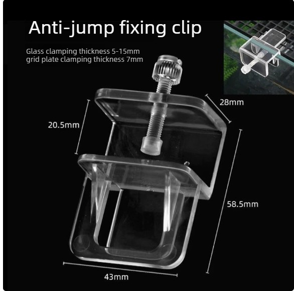 Aquarium Fish Jumping - 水槽カバークランプアクリル固定クリップ 1 個アンチジャンプカバープレートホルダーブラケット水槽マウントアクセサリー