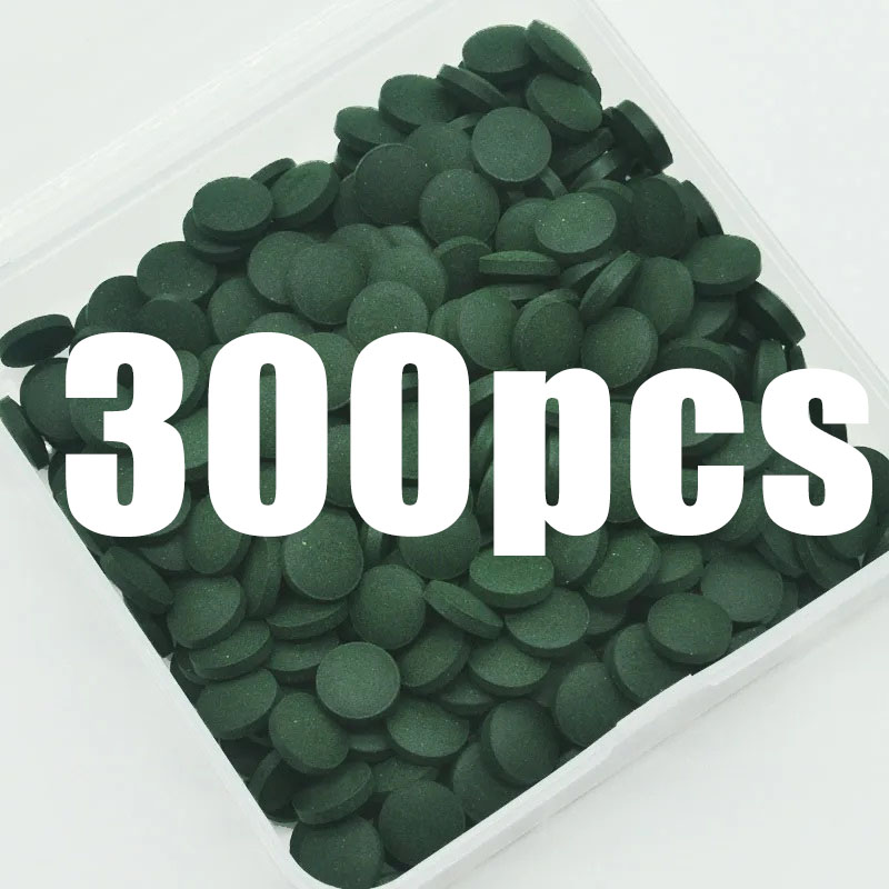 Aquarium Fish Vitamin - 50-300 個高純度スピルリナ錠剤螺旋状海藻濃縮お気に入りペットフード魚クリスタルレッドシュリンプ魚フード水族館