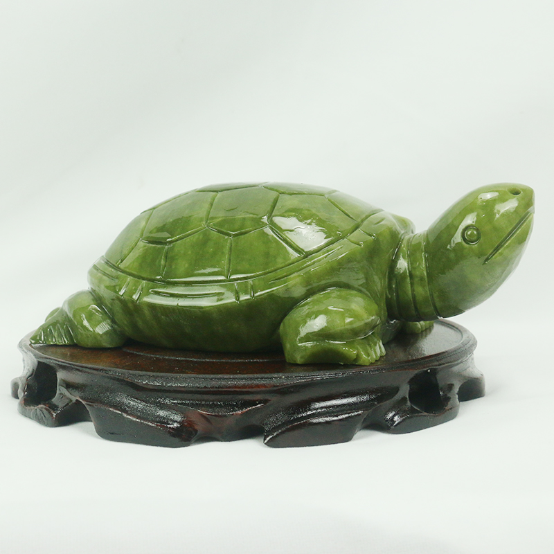 天然翡翠/亀の彫刻/家の装飾/風水装飾品/水槽玄関風水良いオ - Aquarium Fish Guppy のレビューと価格