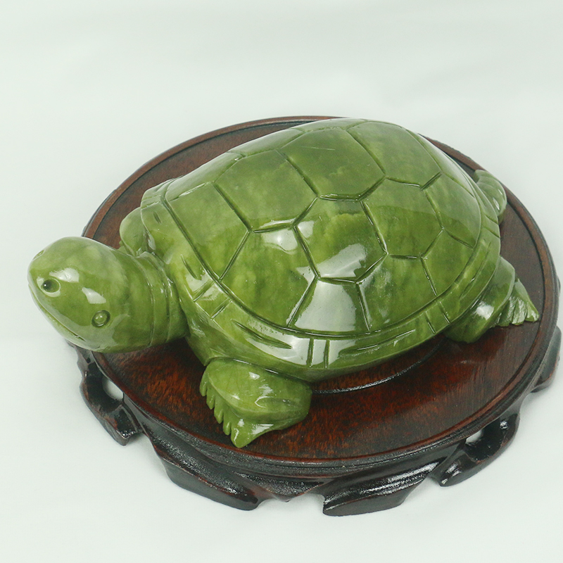 天然翡翠/亀の彫刻/家の装飾/風水装飾品/水槽玄関風水良いオ - Aquarium Fish Guppy のレビューと価格