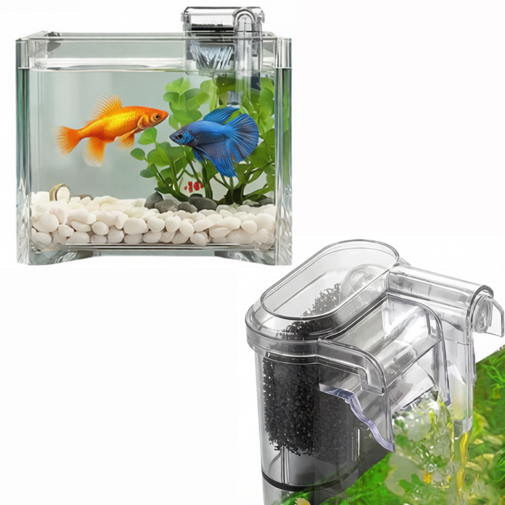 新しい水槽用吊り下げ式フィルター、ミニフィルター、USB、2 - Aquarium Xl のレビューと価格