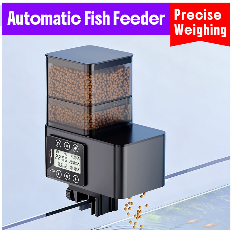 スマート精密計量自動魚フィーダー、散乱防止機能付き時間制御式 - Aquarium Fish Feeder Automatic のレビューと価格