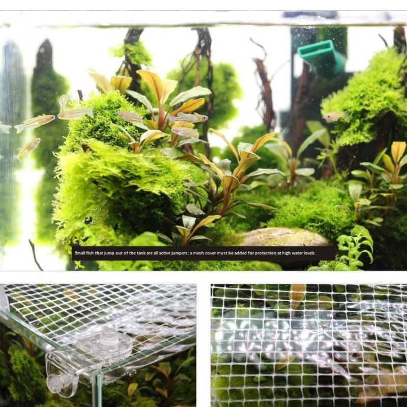 【BA】1個入り水槽ネット、飛び跳ね防止ガード、ペット用バル - Aquarium Fish Jumping のレビューと価格
