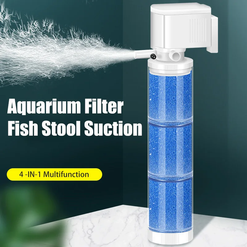 220V 超静音水族館内部フィルター浄水多機能水槽ウォーター - Aquarium Fish Waste Collector のレビューと価格