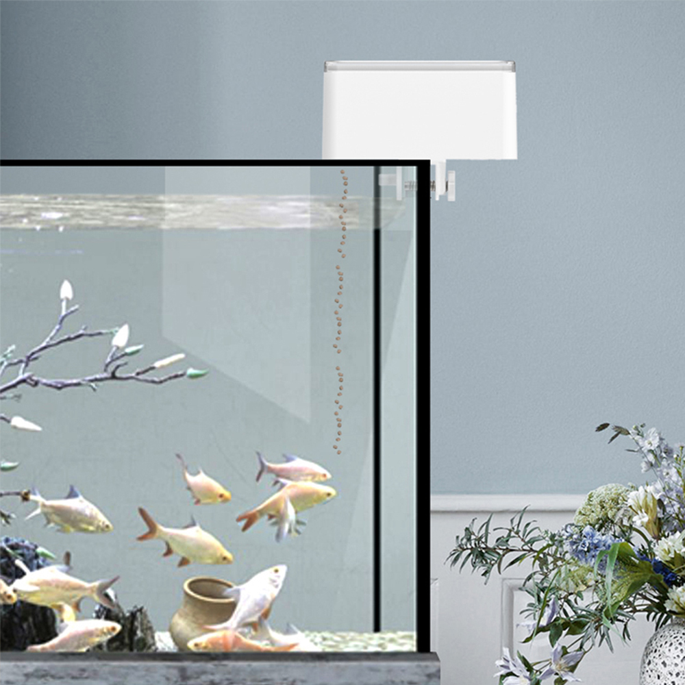 100 ミリリットル大容量魚フィーダー携帯電話アプリ制御 W - Aquarium Fish Feeder Automatic のレビューと価格