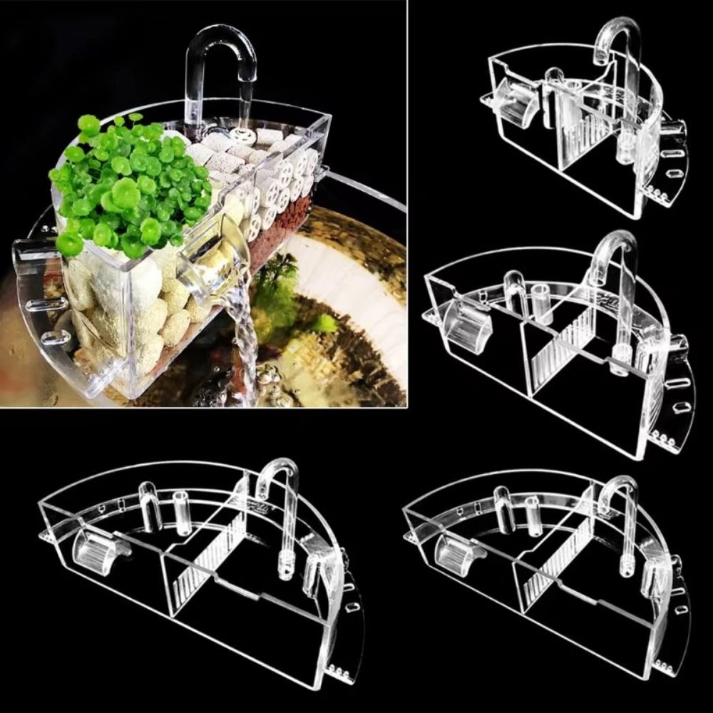3-in-1 外部フィルターボックス 吊り下げ式 高透明度水 - Aquarium Fish Waste Collector のレビューと価格