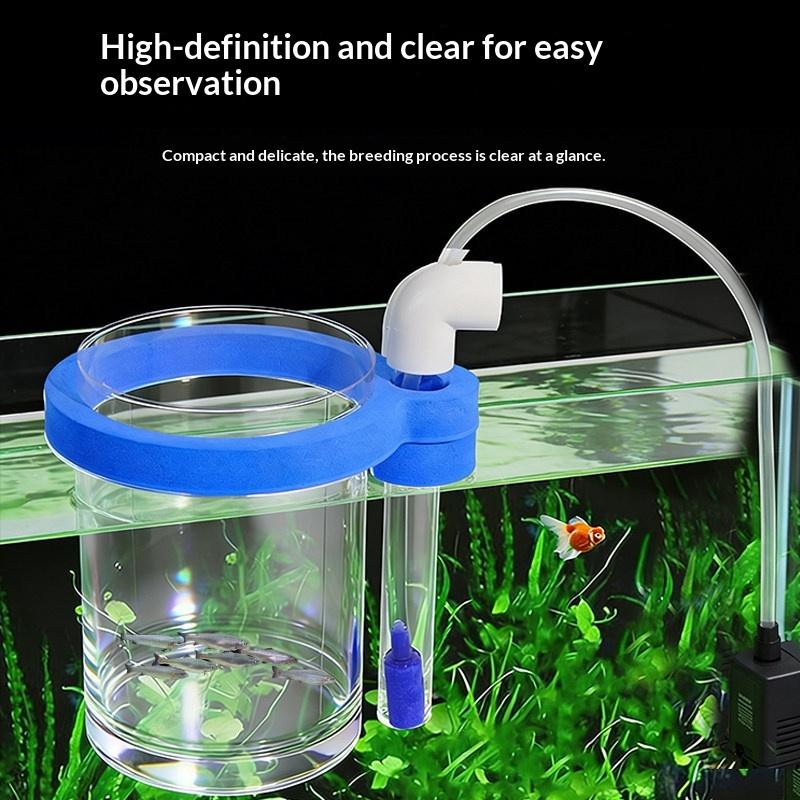 透明アクリル製魚繁殖ボックス、水ポンプ付きフローティング孵化 - Aquarium Fish Waste Collector のレビューと価格