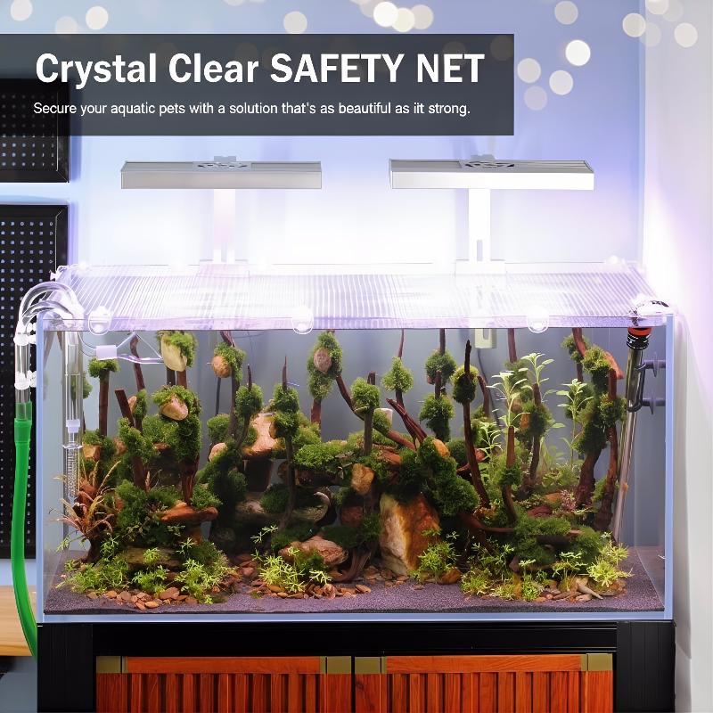 1 個の抗脱出魚タンクネット信頼性の高い水槽ガードはペットの - Aquarium Fish Jumping のレビューと価格