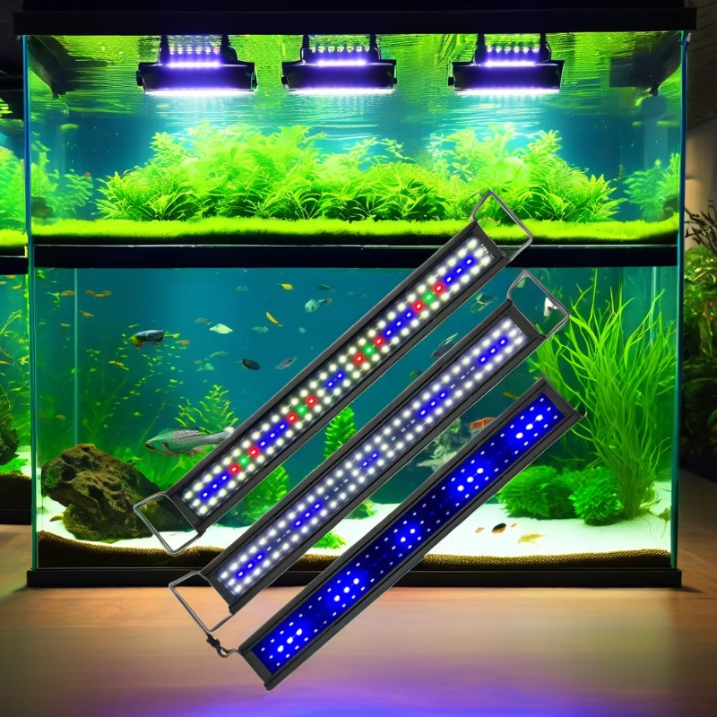 172145 RGB 30W LED水槽照明 プラスチックア - Aquarium Fish Rate のレビューと価格