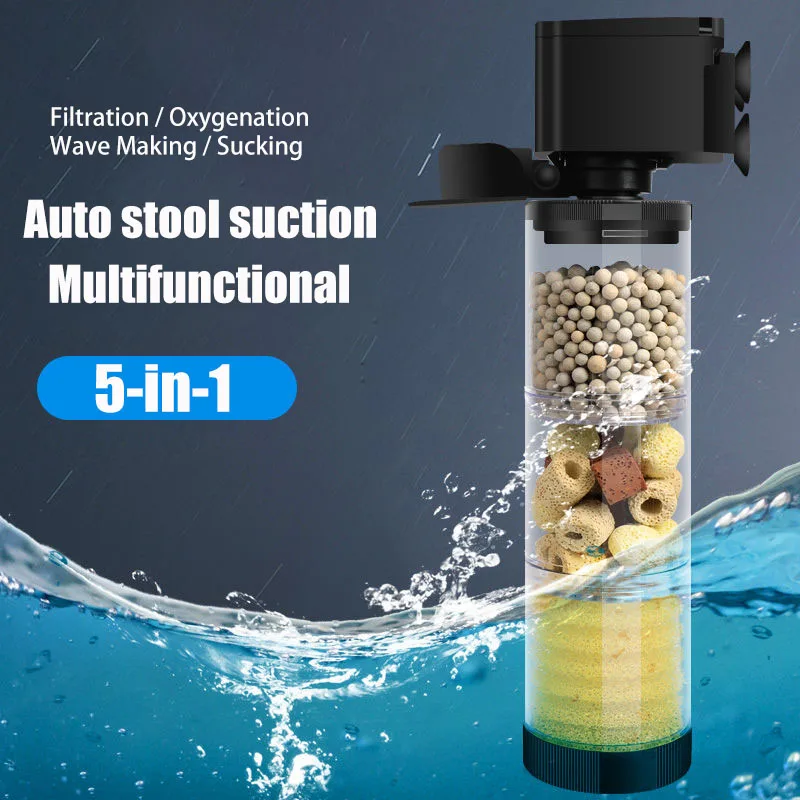 220V 50Hz サイレントフィルター水族館カメ水槽水中ウ - Aquarium Fish Waste Collector のレビューと価格