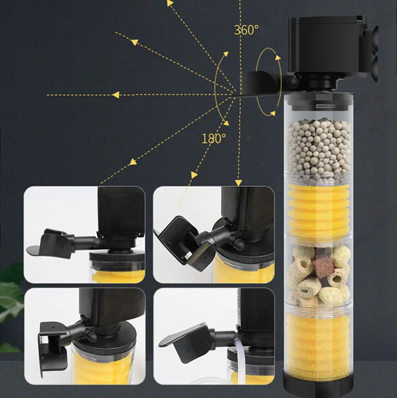 220V 50Hz サイレントフィルター水族館カメ水槽水中ウ - Aquarium Fish Waste Collector のレビューと価格