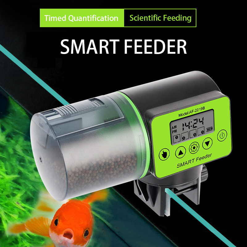 デジタル自動魚餌供給器、水槽用インテリジェントタイマー付き電 - Aquarium Fish Feeder Automatic のレビューと価格