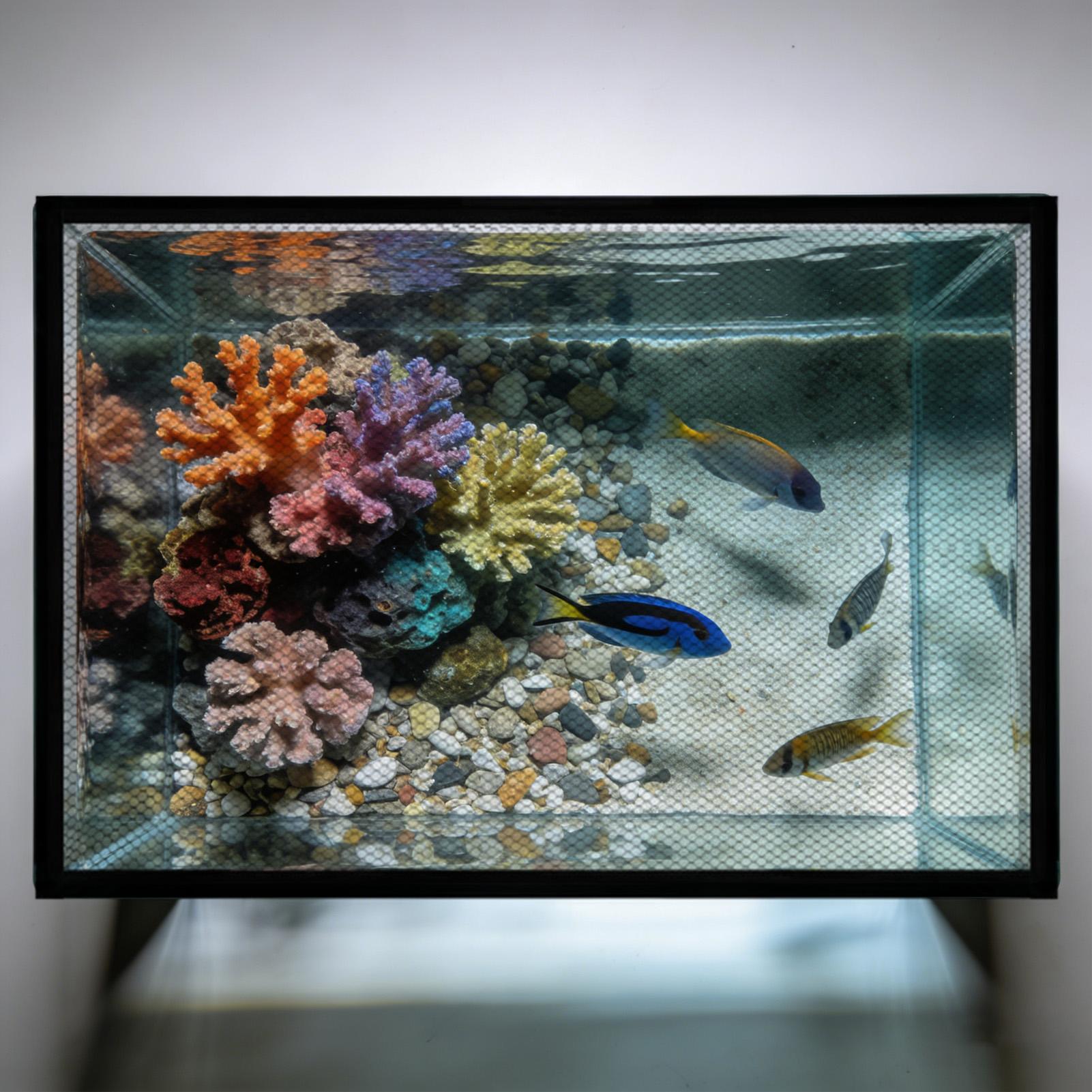 アンチジャンプ磁気耐久性水槽蓋メッシュカバークリアDIYフィ - Aquarium Fish Jumping のレビューと価格