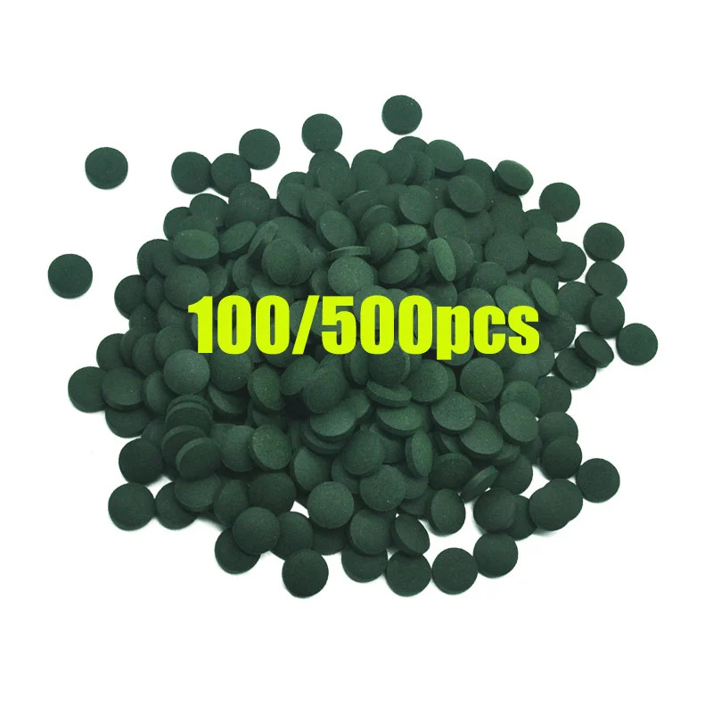 50/100/300/500 個スピルリナ錠剤螺旋状海藻濃縮 - Aquarium Fish Vitamin のレビューと価格