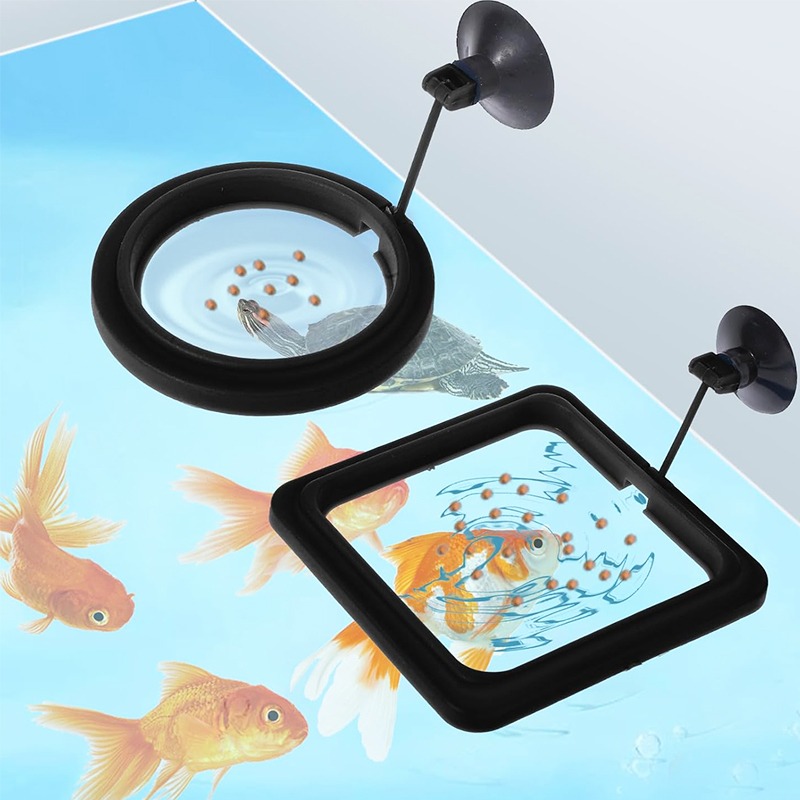 水槽用給餌リングステーション、フローティングフードトレイフィ - Aquarium Fish Medicine のレビューと価格