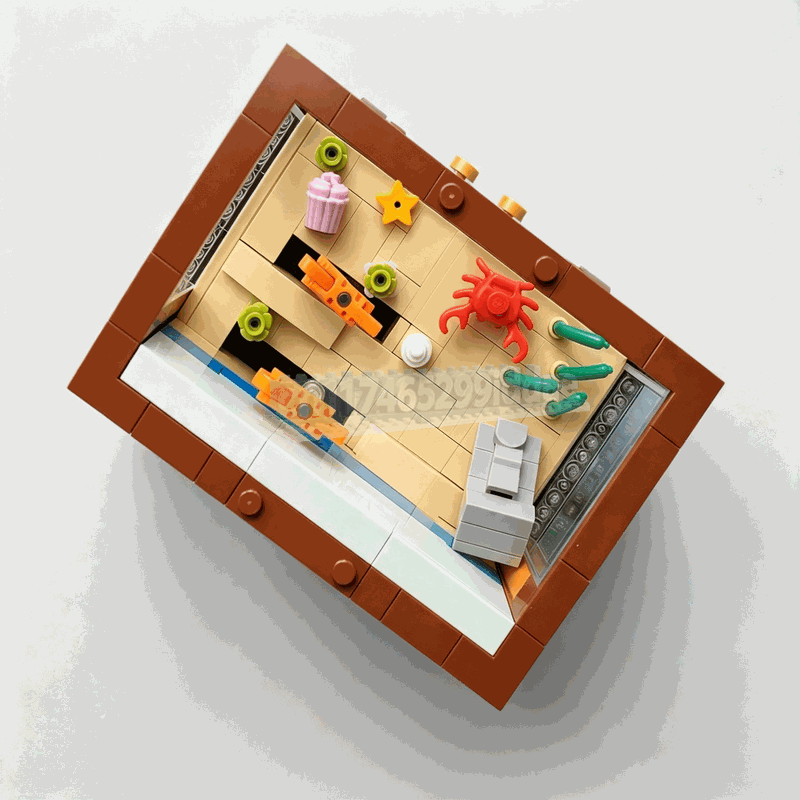 551ピース アニメーション水槽ビルディングブロック 動く水 - Aquarium Fish Lego のレビューと価格