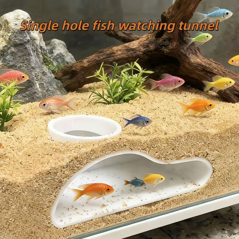 アクアリウムの魚トンネル隠れ家 |     天然の曲線状の洞 - Aquarium Fish Games のレビューと価格