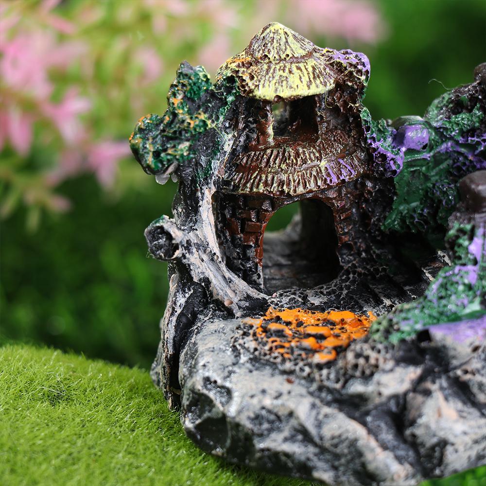 水族館アクセサリーアーバー木の植物偽造園水槽の装飾人工橋築山 - Aquarium Fish Games のレビューと価格